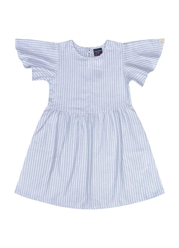 Vista 2 Vestido Infantil Listrado Azul C&A C&A
