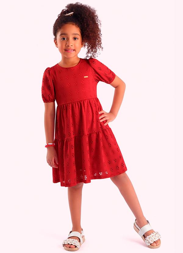 Vestido Infantil Marrom
