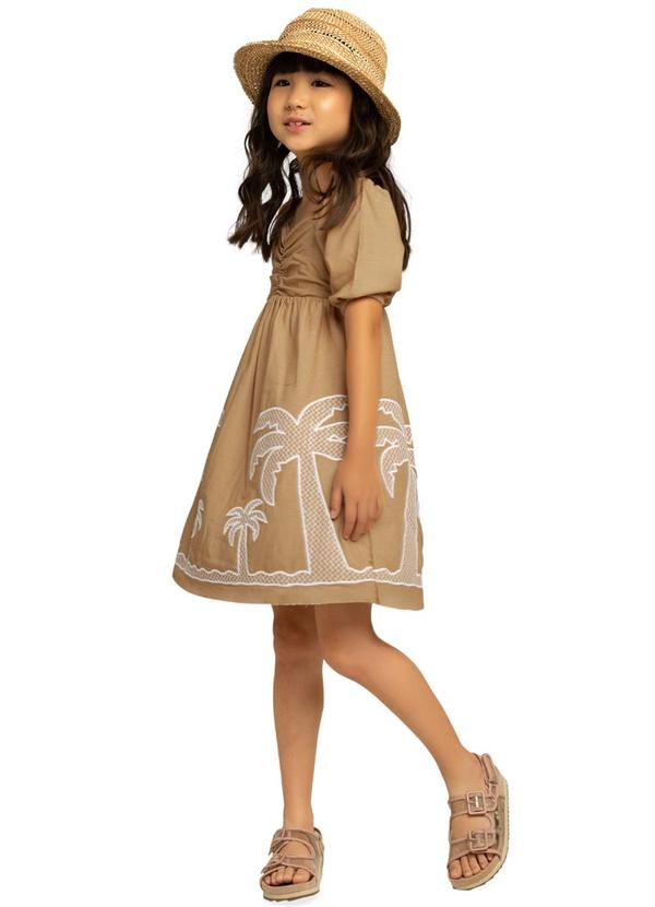 Vista 2 Vestido Infantil Menina Camurça Nanai Nanai