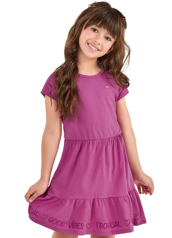Vista 2 Vestido Infantil Menina Casual Rosa