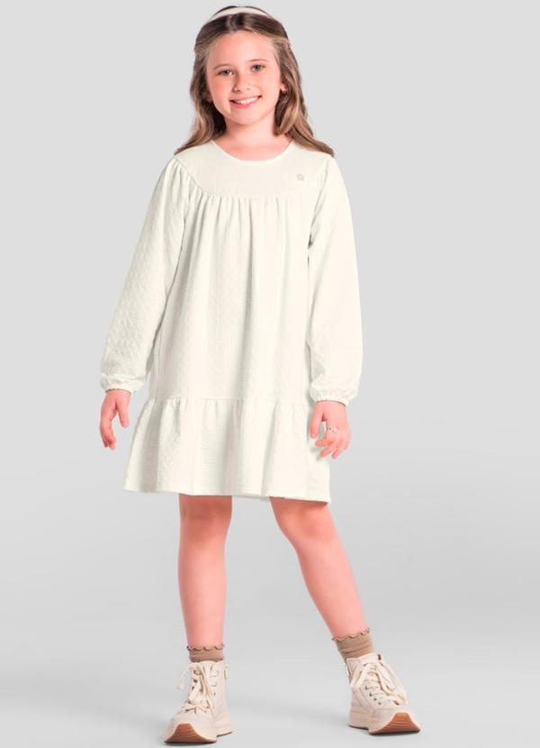 Vestido Infantil Menina com Textura Natural