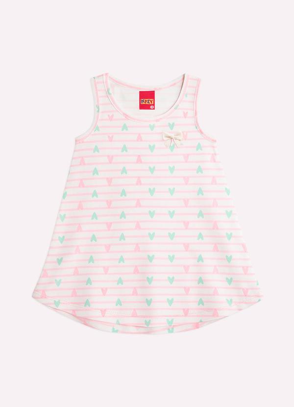 Vestido Infantil Menina Coração Rosa