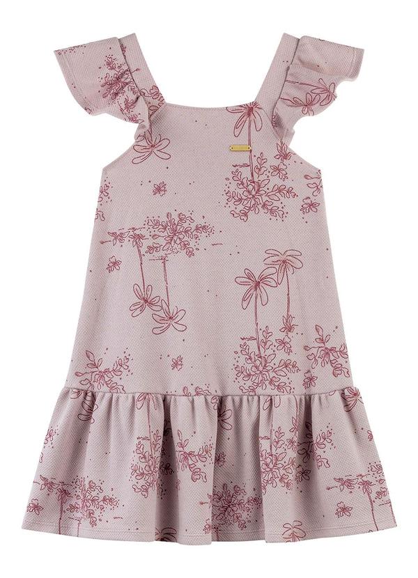 Vista 2 Vestido Infantil Menina Dupla Face Linho Rosa Colorittá Colorittá