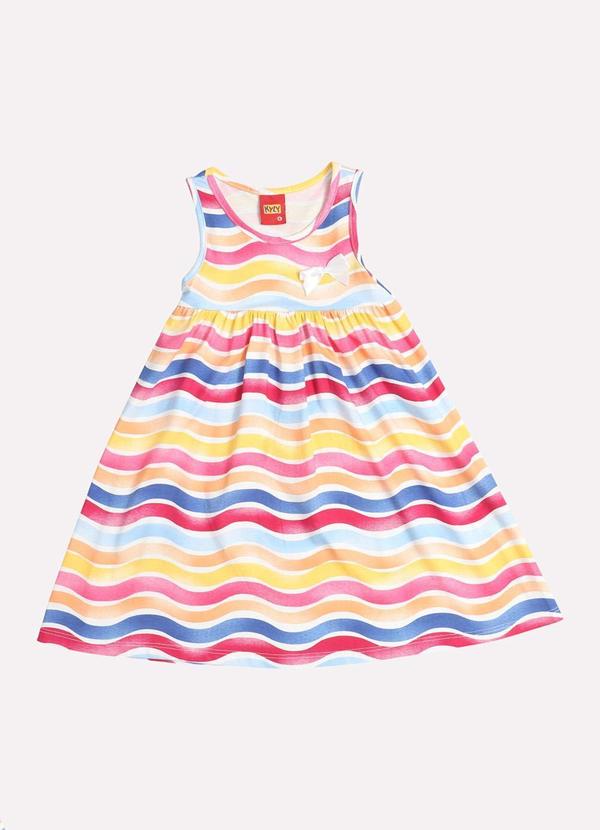 Vestido Infantil Menina em Algodão Rosa