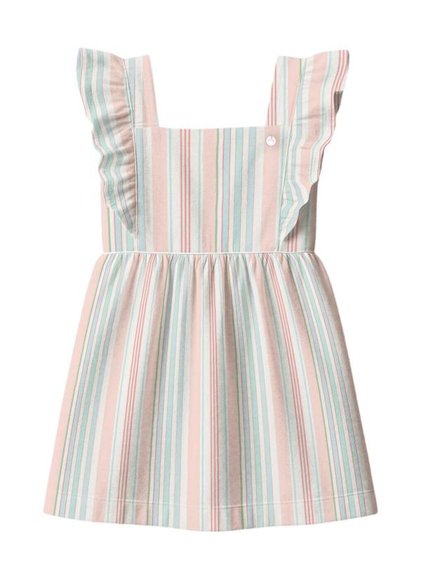 Vestido Infantil Menina em Fio Tinto Rosa