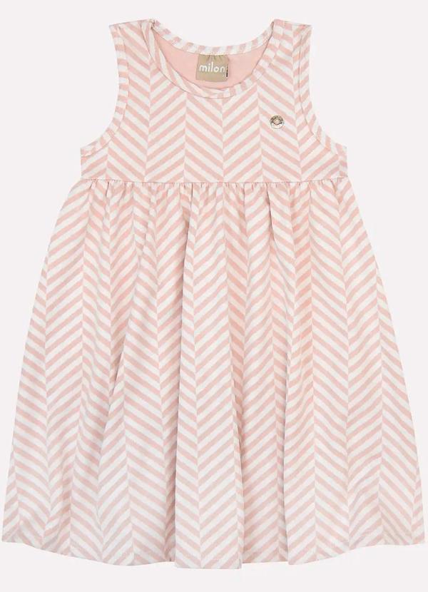 Vestido Infantil Menina em Jacquard Off White