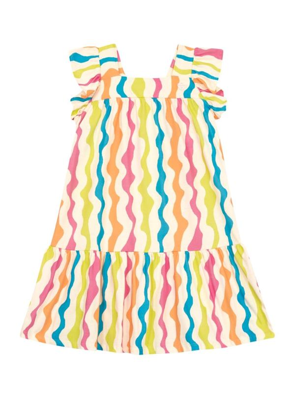 Vestido Infantil Menina em Meia Malha Bege