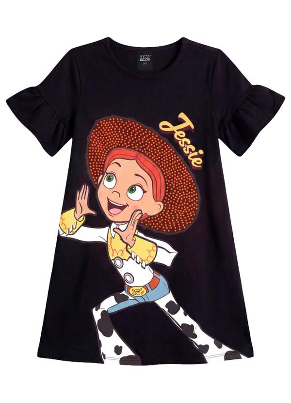 Vestido Infantil Menina em Meia Malha Preto