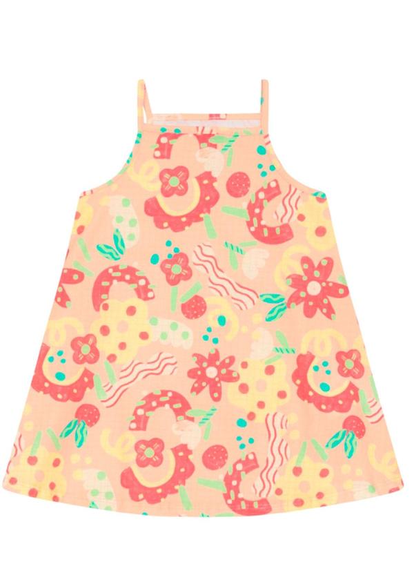 Vestido Infantil Menina em Meia Malha Rosa
