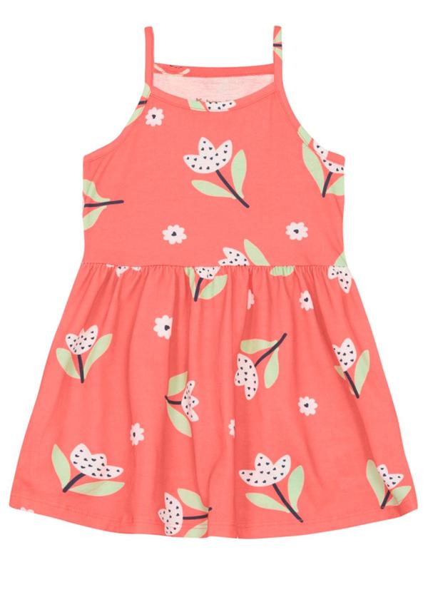 Vestido Infantil Menina em Meia Malha Rosa
