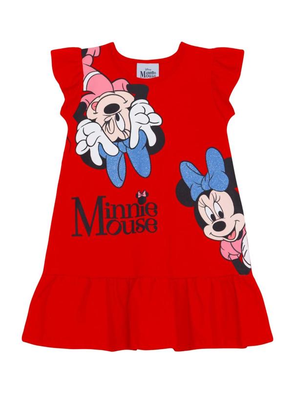 Vestido Infantil Menina em Meia Malha Vermelho