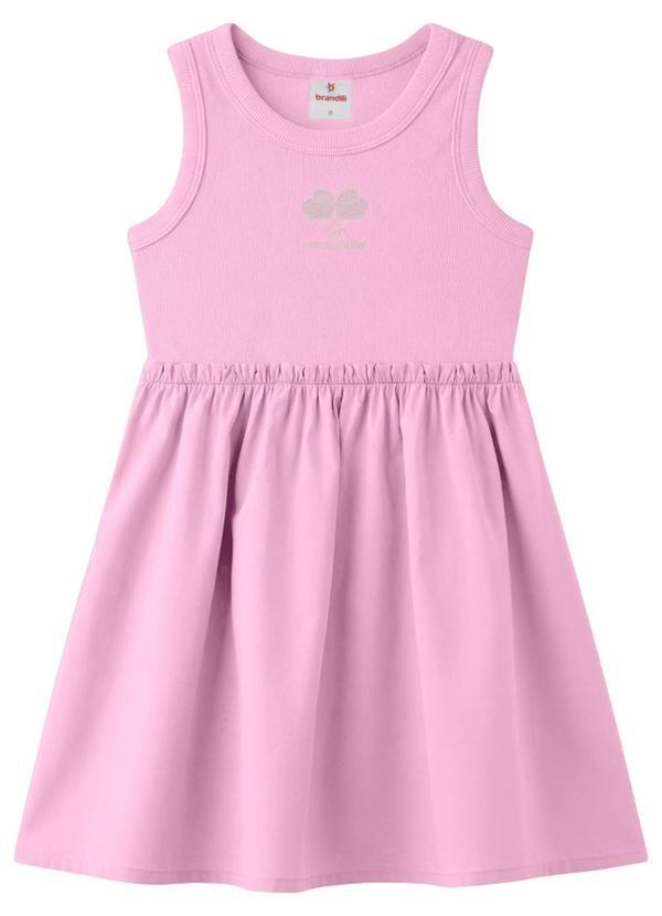 Vestido Infantil Menina em Ribana Rosa