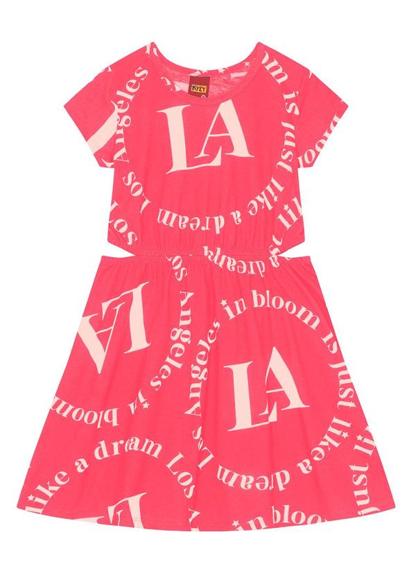 Vestido Infantil Menina Estampado Vermelho