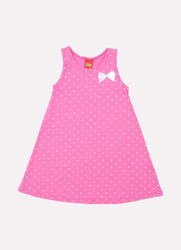 Vestido Infantil Menina Evasê Rosa