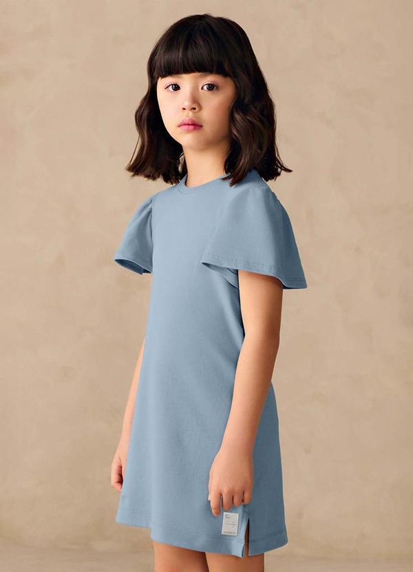 Vestido Infantil Menina Evasê Timeless Azul