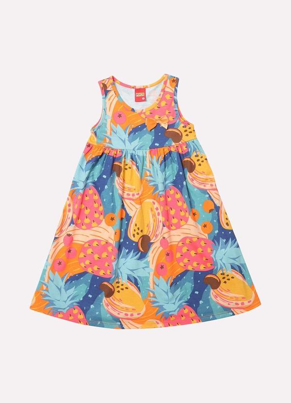 Vista 2 Vestido Infantil Menina Godê Amarelo Kyly Kyly