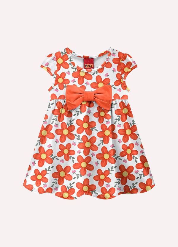 Vestido Infantil Menina Laço Branco