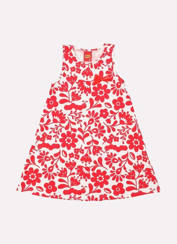 Vista 2 Vestido Infantil Menina Natureza Branco Kyly Kyly