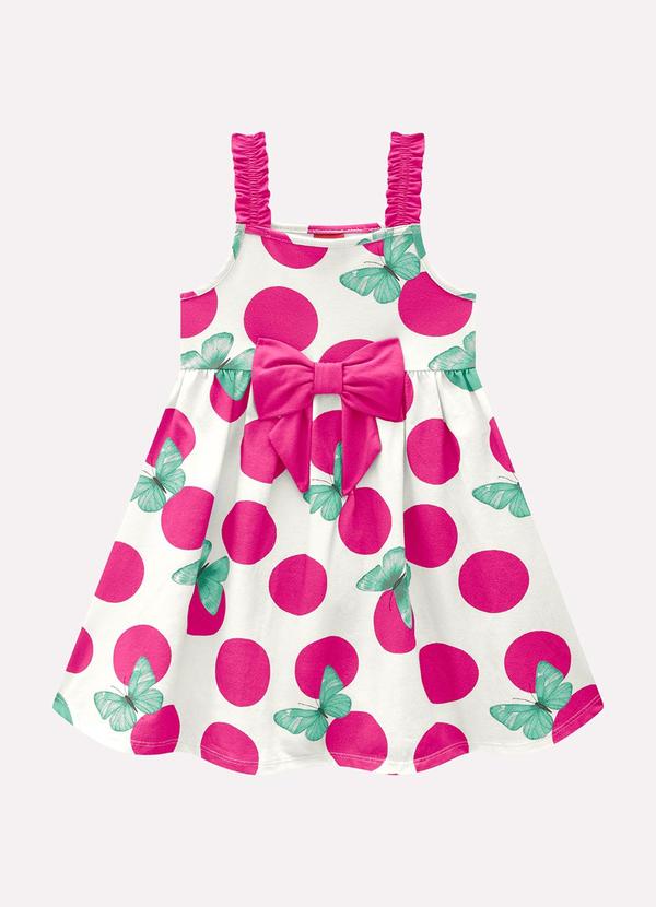 Vestido Infantil Menina Póa Rosa