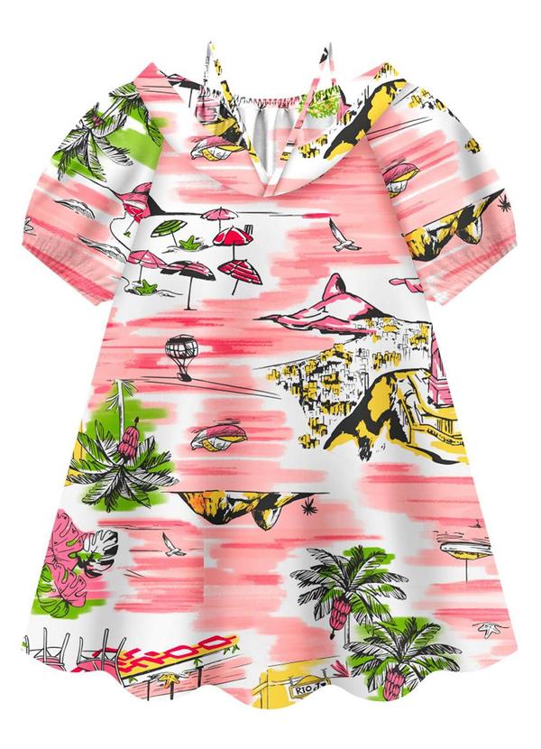 Vestido Infantil Menina Rosa