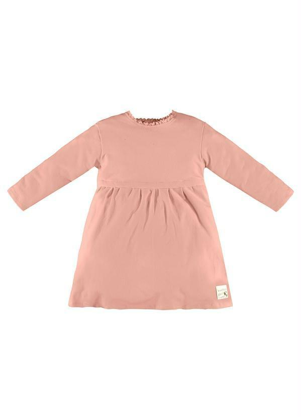 Vestido Infantil Nature Molecotton Rosa