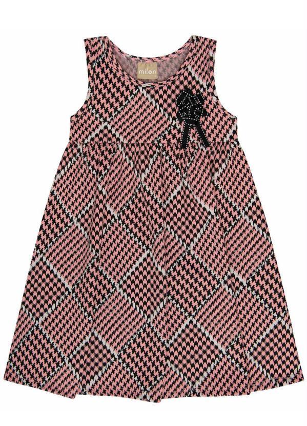 Vista 2 Vestido Infantil Rosa Milon Milon