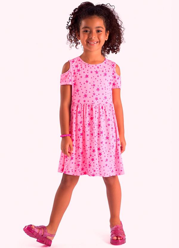 Vestido Infantil Rosa