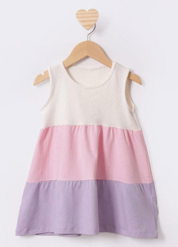 Vestido Infantil Três Marias Glitter Multicores