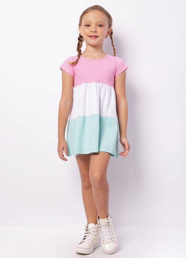 Vestido Infantil Três Marias Glitter Multicores