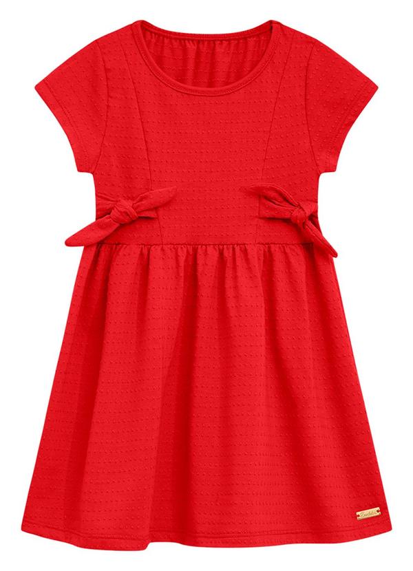 Vestido Infantil Vermelha