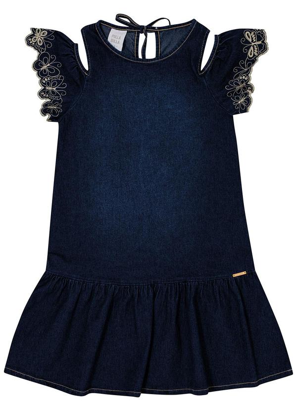 Vestido Jeans Leve com Elastano Azul
