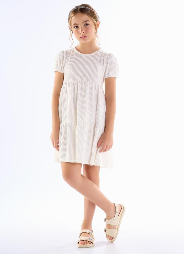 Vestido Malha Corrente Bege