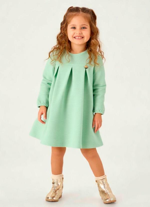 Vestido Malha Relovo com Elastano Verde