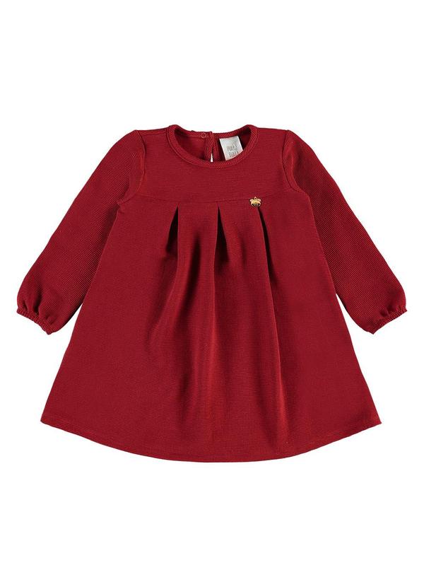 Vestido Malha Relovo com Elastano Vermelho