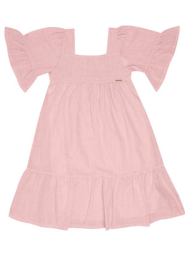Vestido Malha Rosa