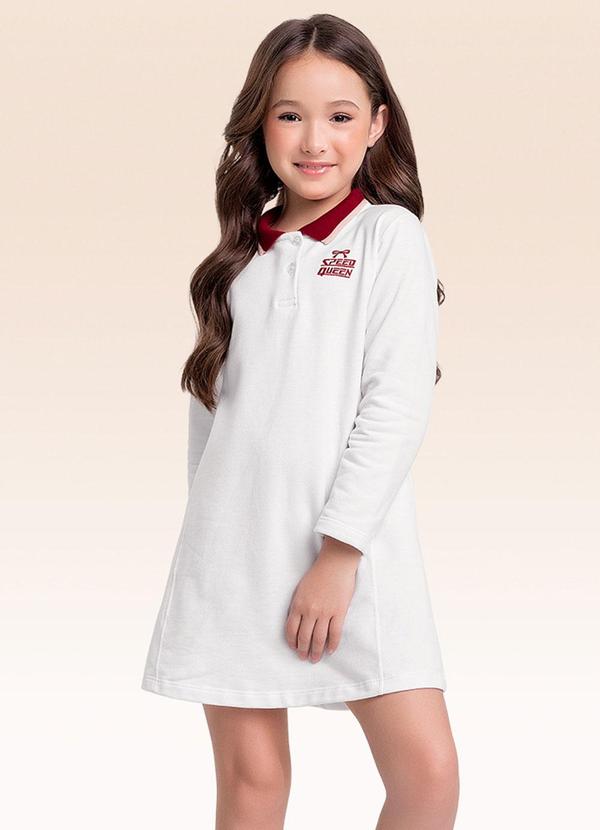 Vestido Manga Longa Branco