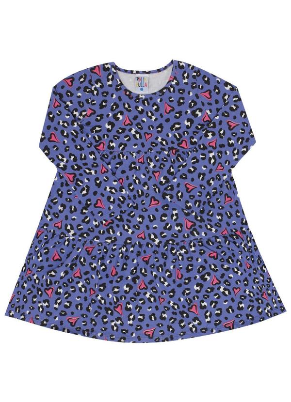 Vestido Manga Longa Menina Roxo