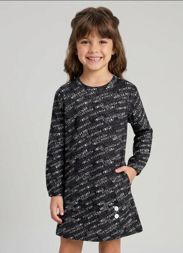 Vestido Manga Longa Feminino Marisol Preto