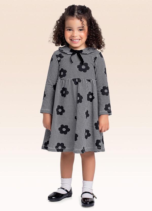 Vestido Manga Longa Preto