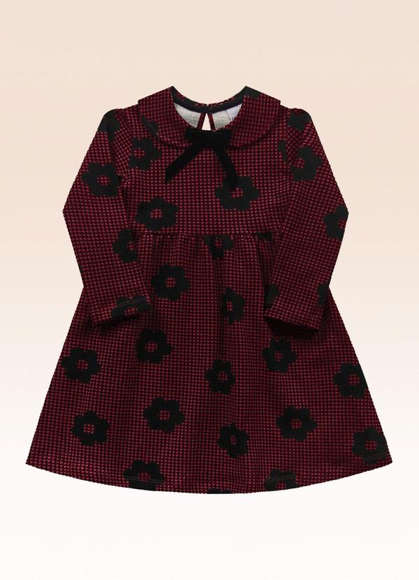 Vestido Manga Longa Vermelho