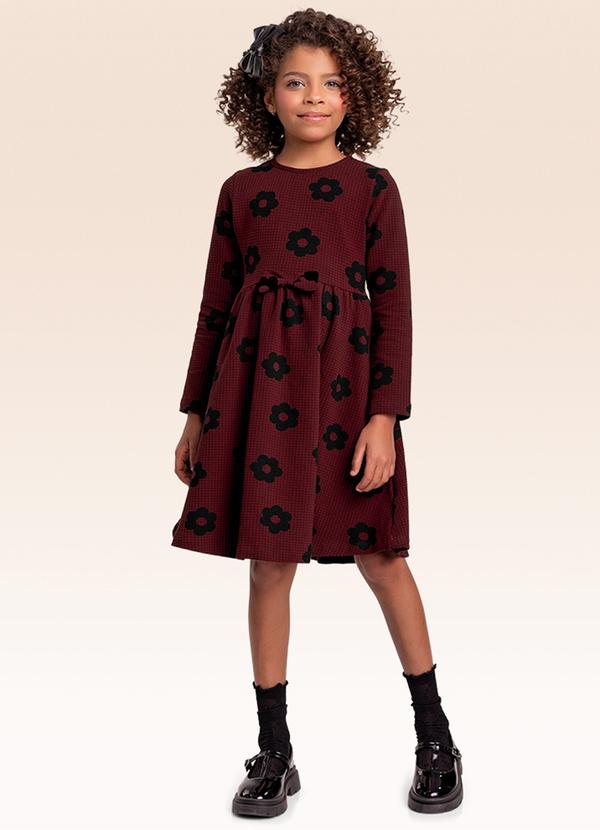 Vestido Manga Longa Vermelho