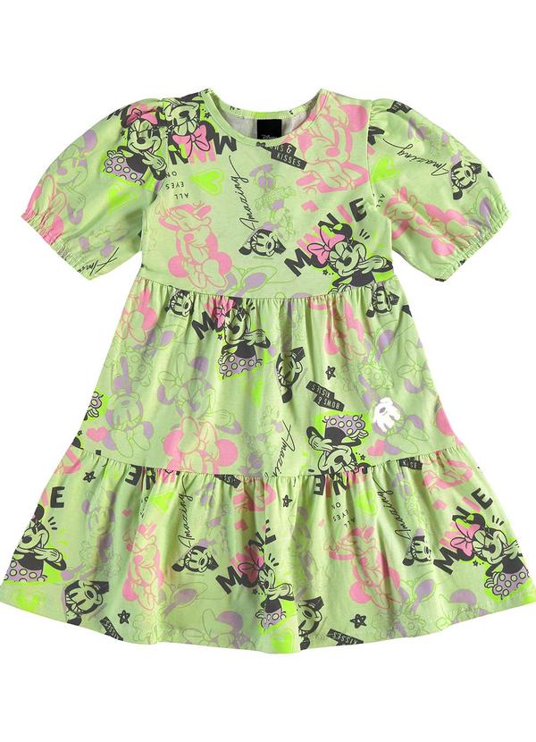 Vista 2 Vestido Marias Minnie Mouse Verde Claro Malwee Kids Malwee Kids