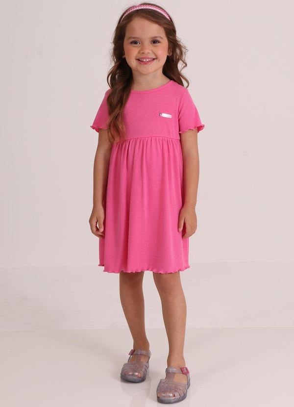 Vista 2 Vestido Mc em RibanaRosa Jelly Tink Bink Tink Bink