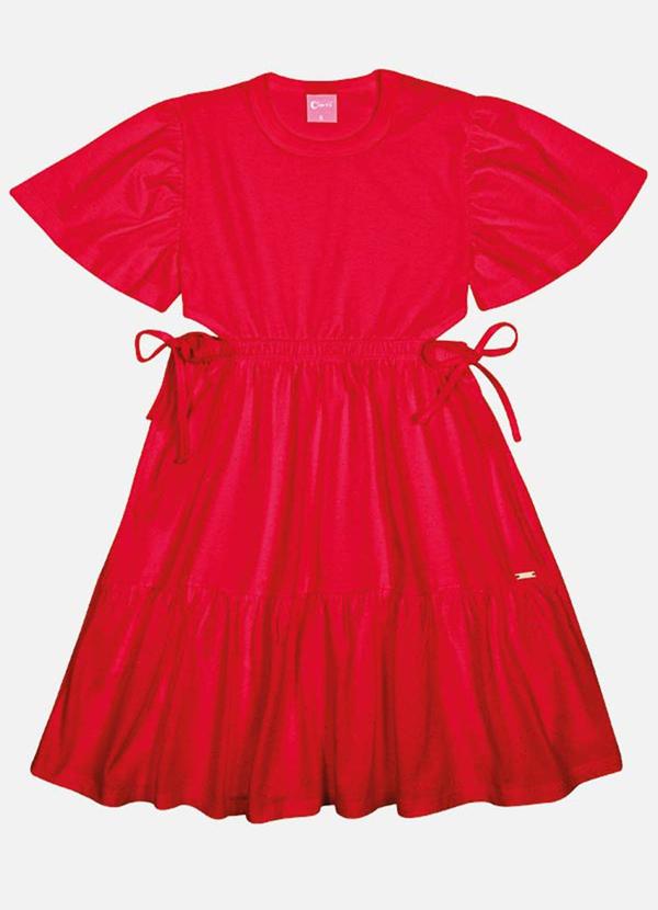 Vestido Menina Glitter Vermelho