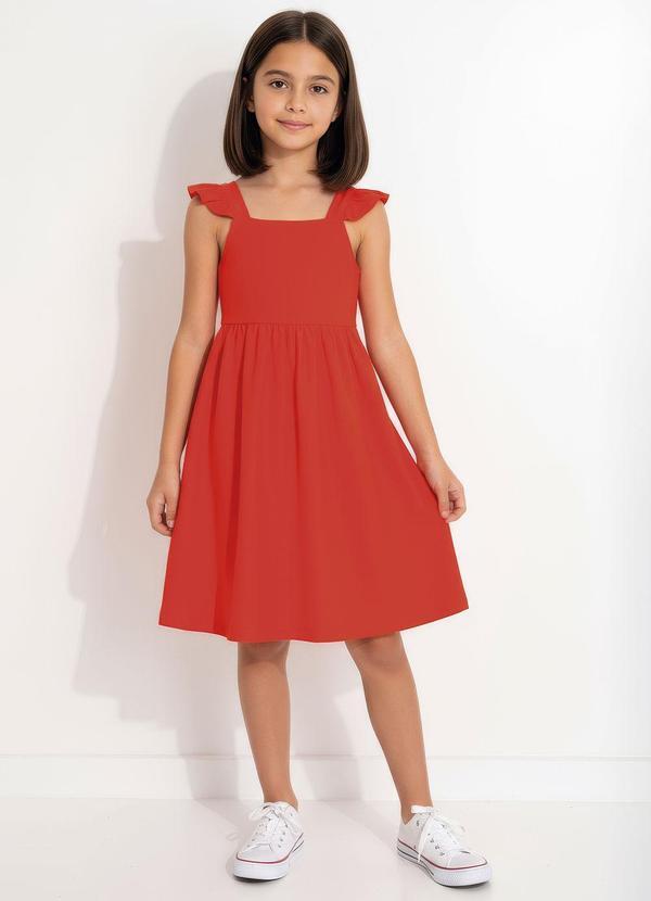 Vestido Menina Laranja