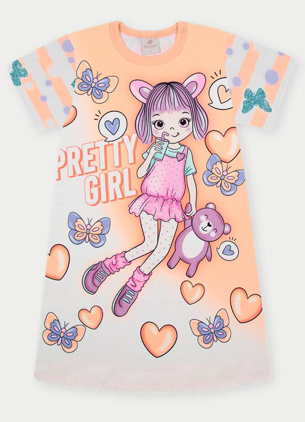 Vestido Menina Pretty Girl Laranja