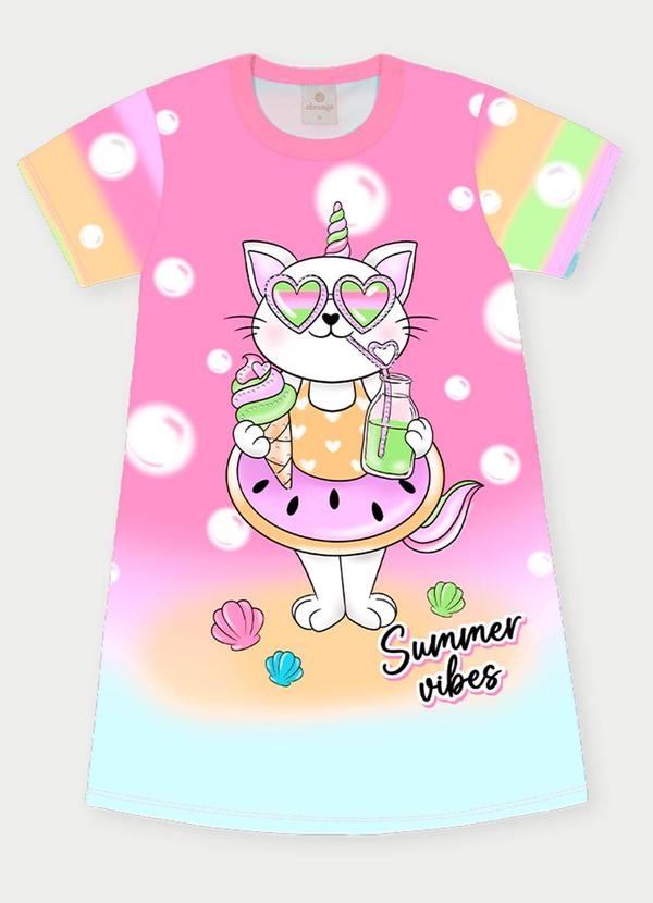 Vestido Menina Summer Vibes Rosa