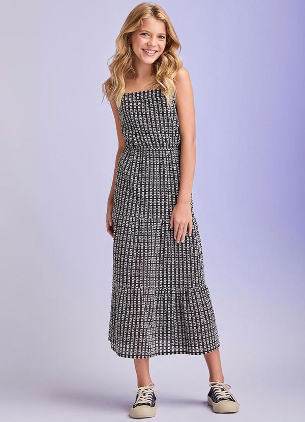 Vestido Midi de Laise Preto