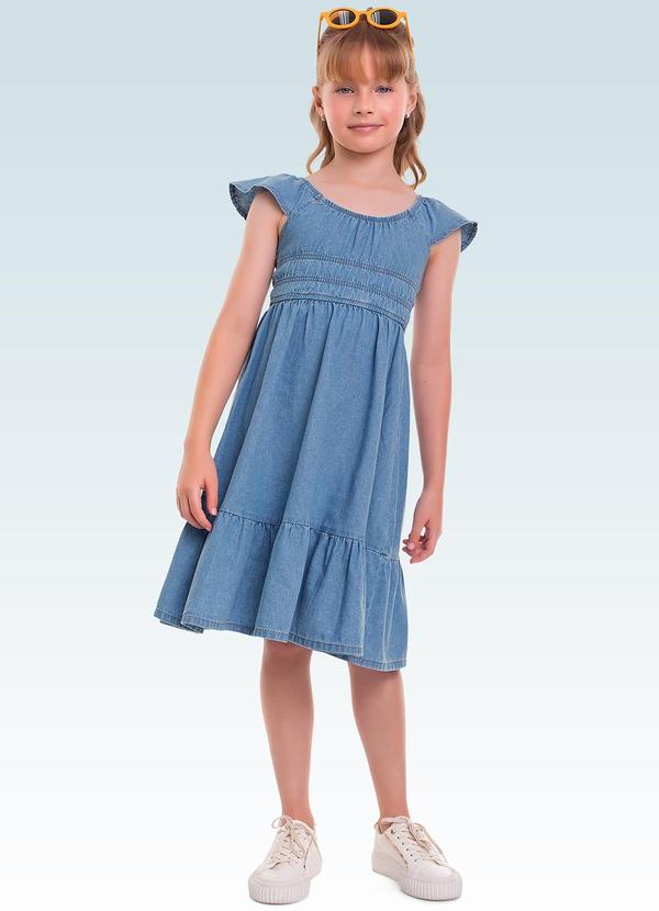 Vestido Midi Jeans Azul