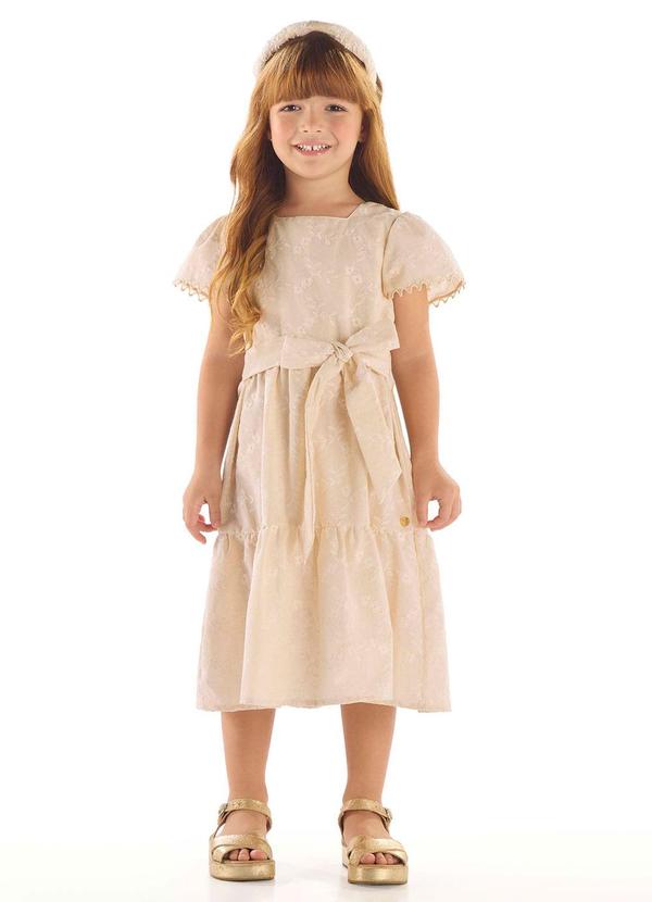 Vestido Midi Manga Sino Branco